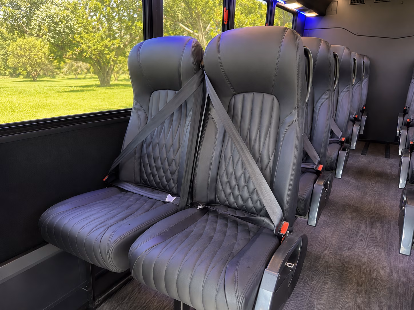 18 passenger minibus interior
