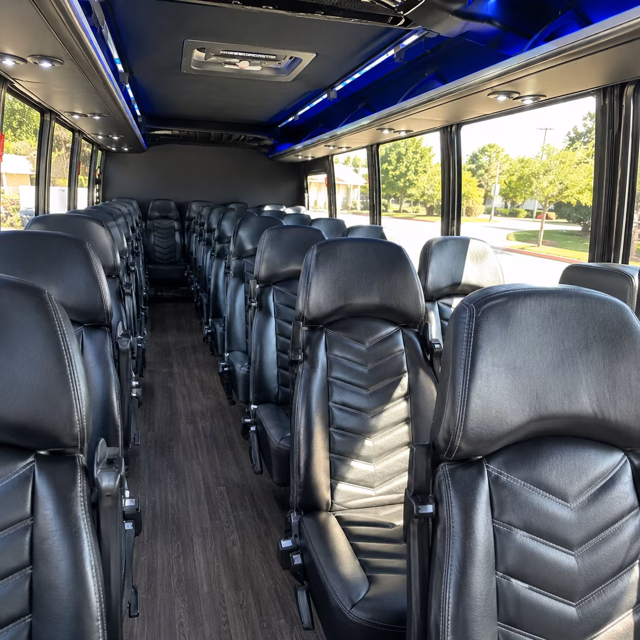 25 passenger minibus inside