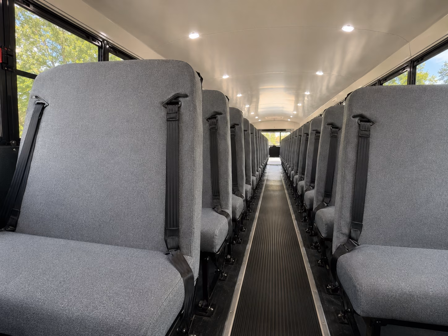 school bus inside