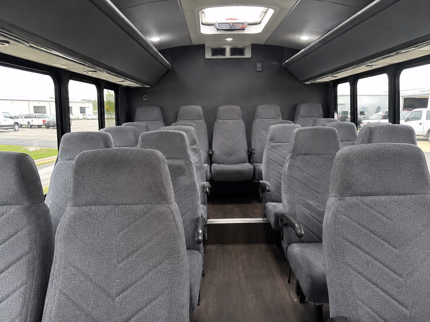 turlock 18 passenger minibus inside