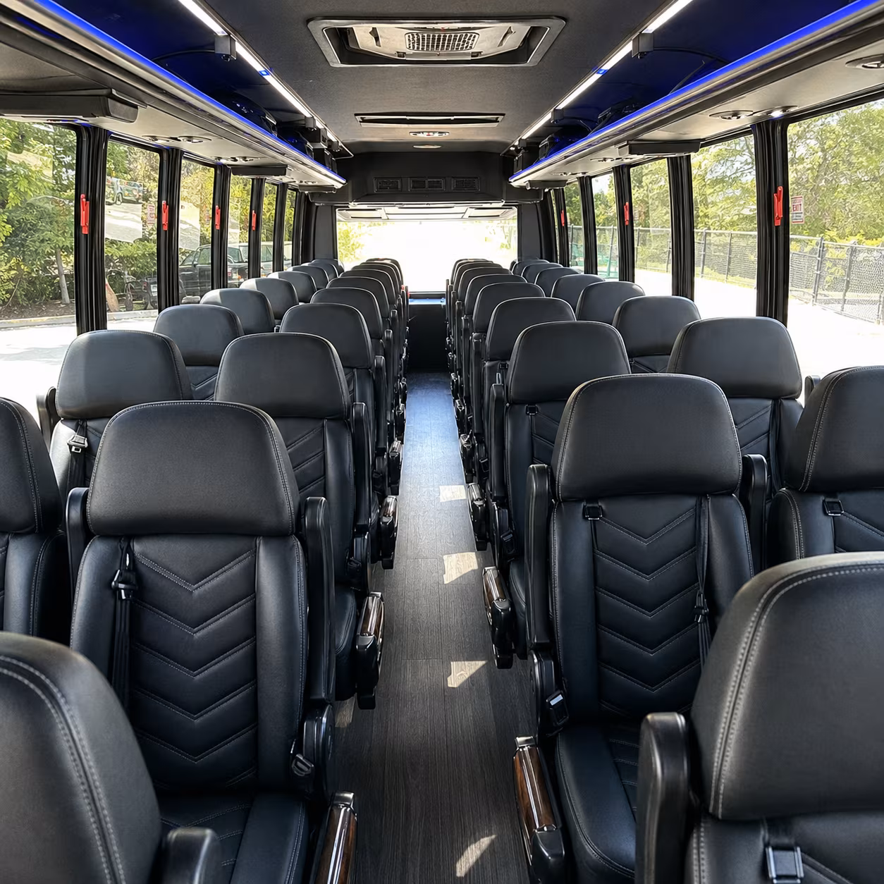 turlock 28 passenger minibus interior