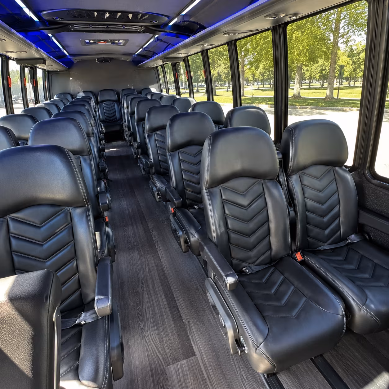 turlock 30 passenger minibus interior