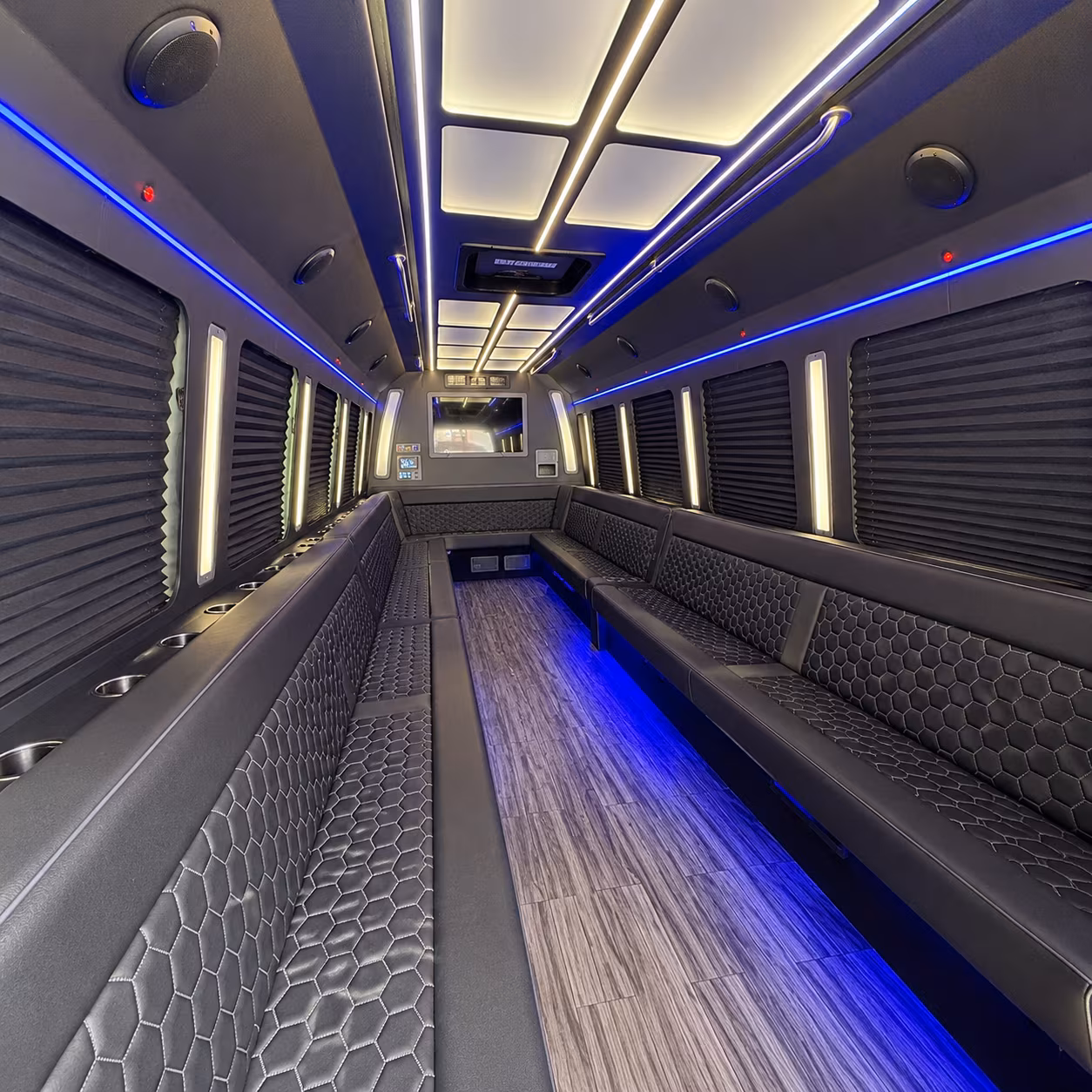 turlock 30 passenger party bus interior