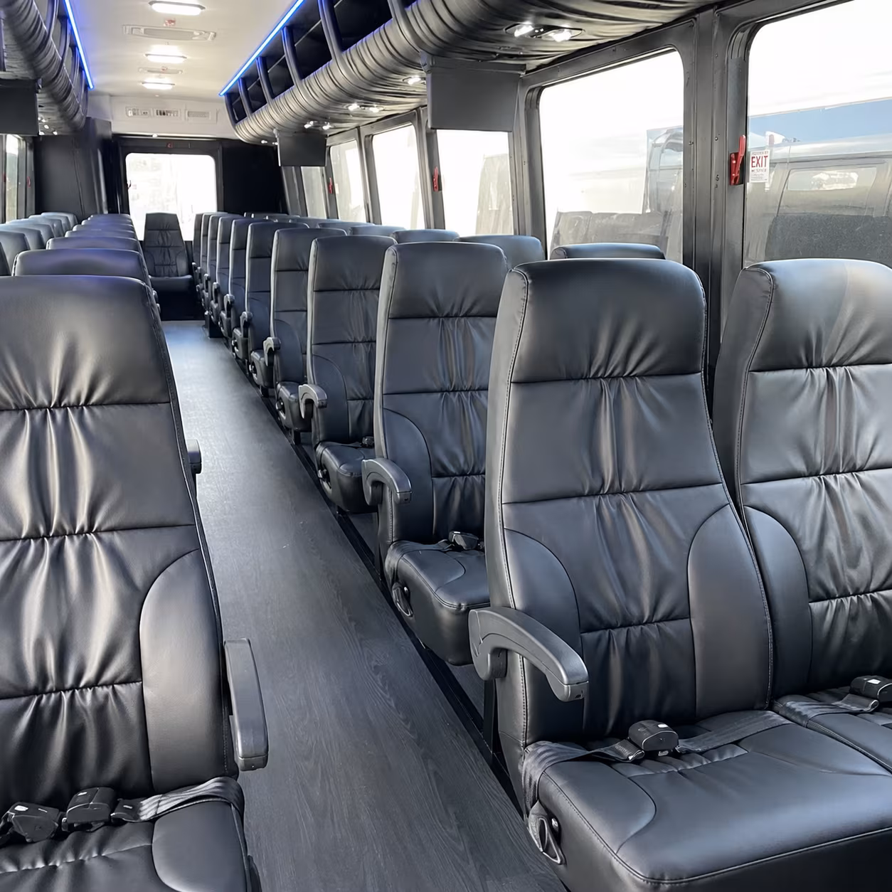 turlock 35 passenger minibus inside