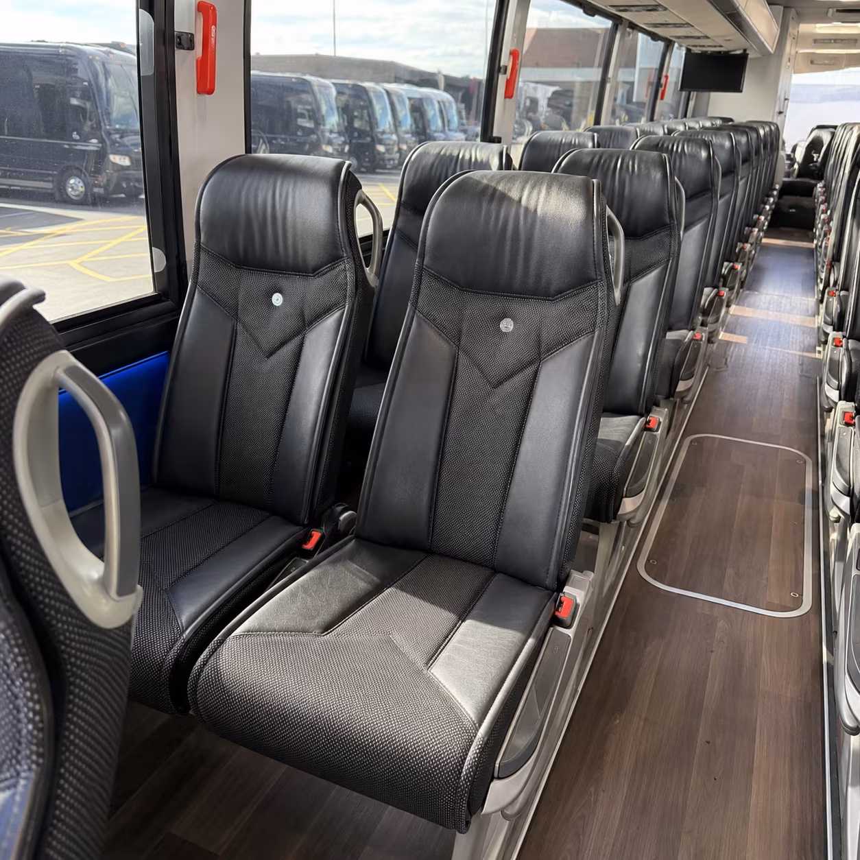 turlock 56 passenger charter bus interior
