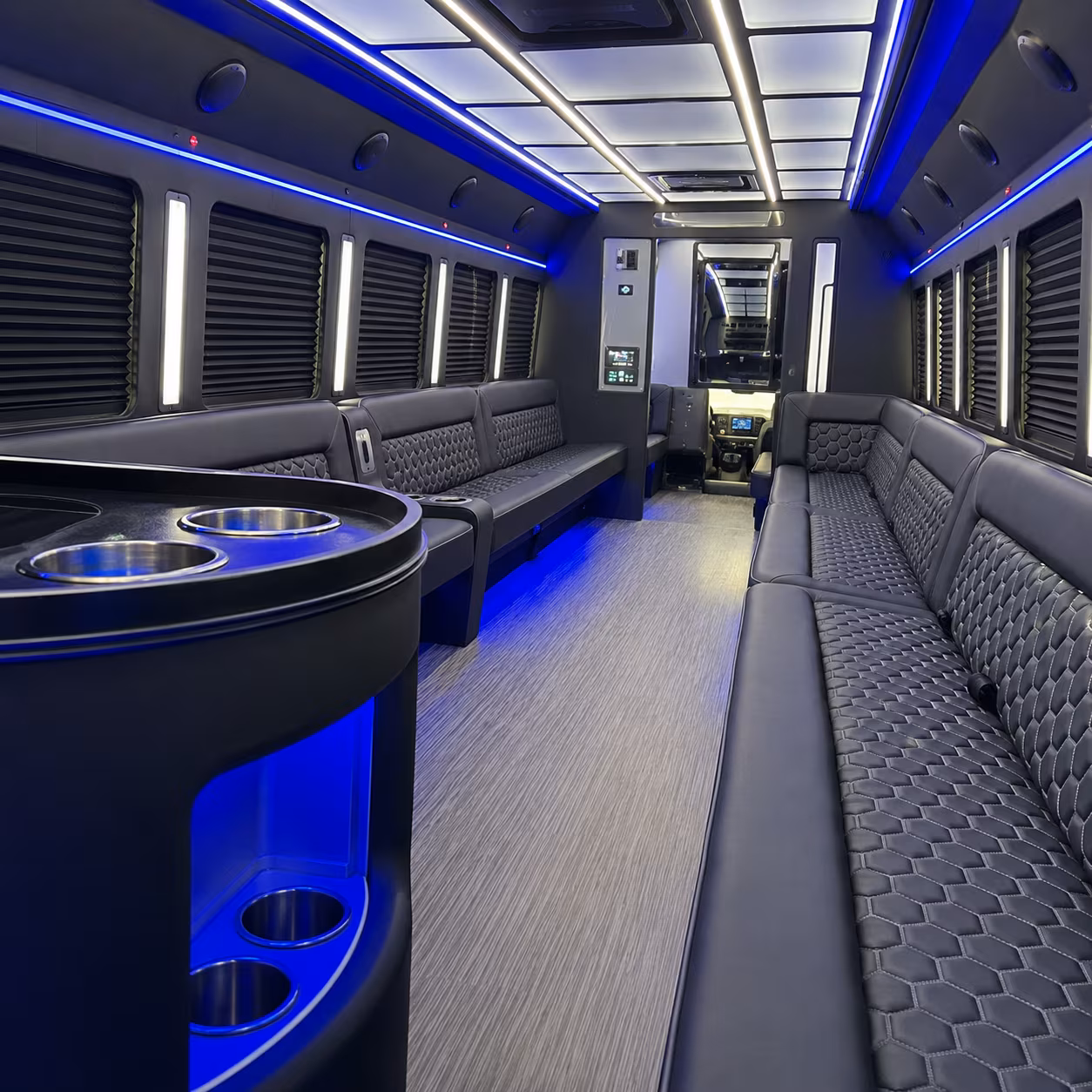 turlock party bus rental interior